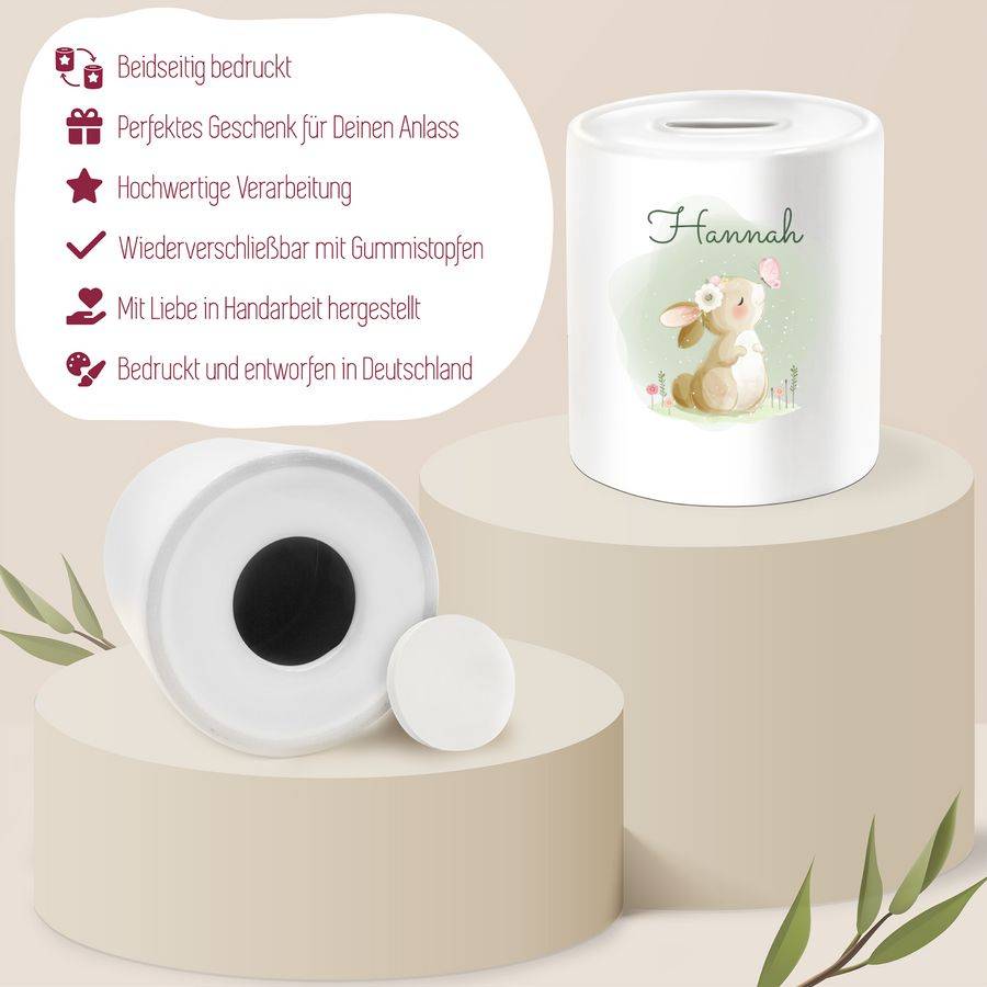 Shirtracer Süßer Hase Bunny Rabbit Hasen Kaninchen: Tshirt Rucksack Shirtracer