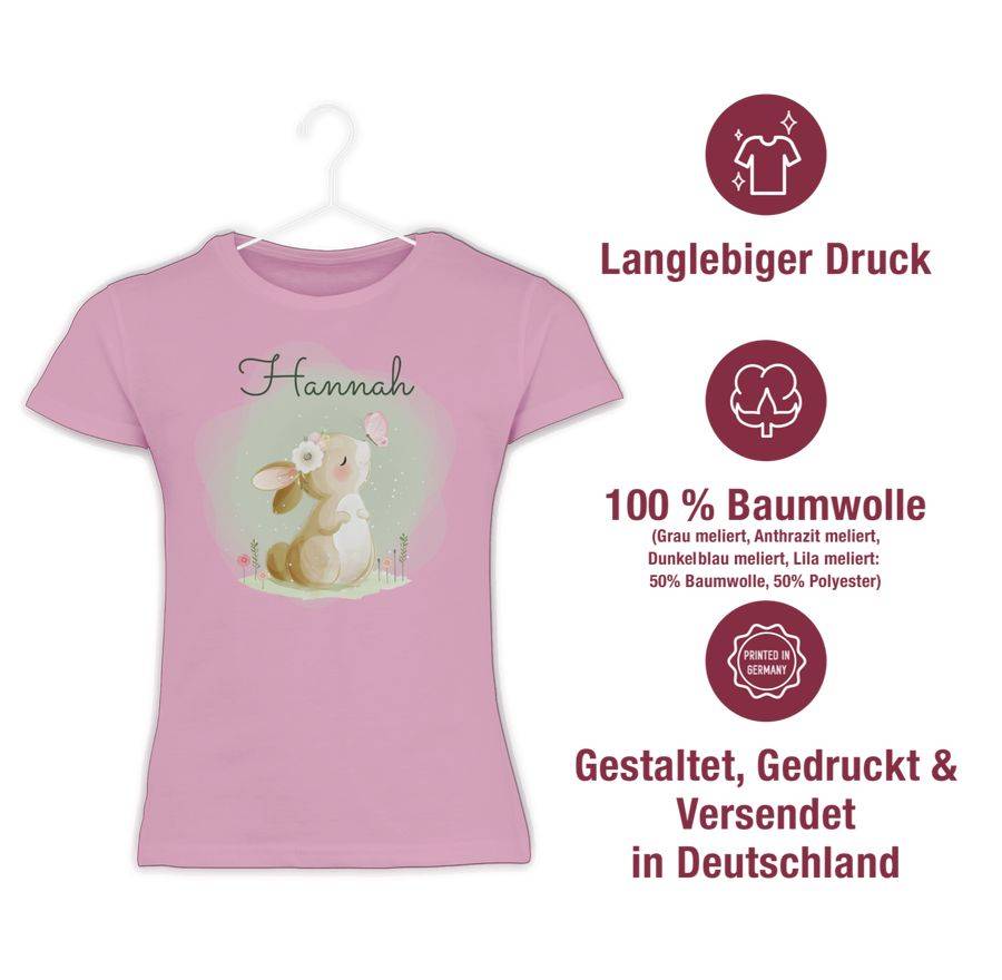 Shirtracer Süßer Hase Bunny Rabbit Hasen Kaninchen: Tshirt Rucksack Shirtracer