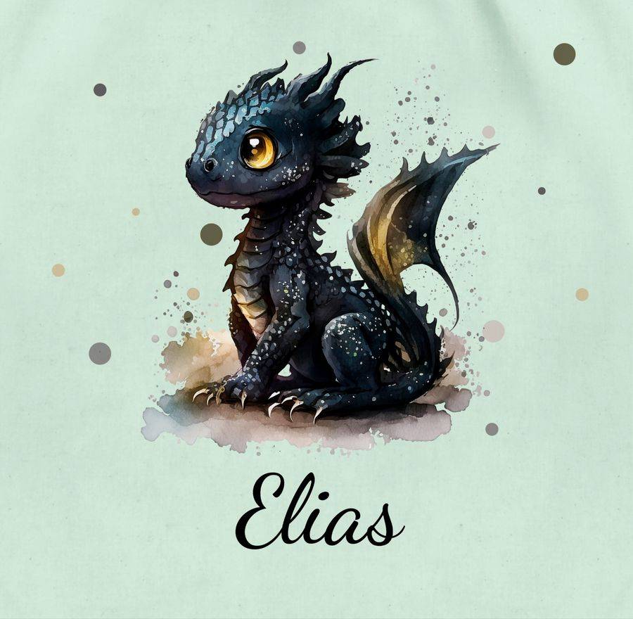 Shirtracer Süßer Kleiner Drache Mit Namen Nachtdrache Dragon Drachen Drachenzähmen: T-Shirt Shirtracer