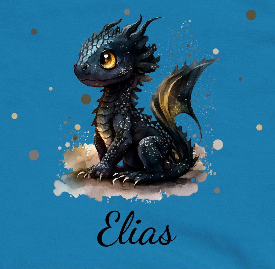 Shirtracer Süßer Kleiner Drache Mit Namen Nachtdrache Dragon Drachen Drachenzähmen: T-Shirt Shirtracer