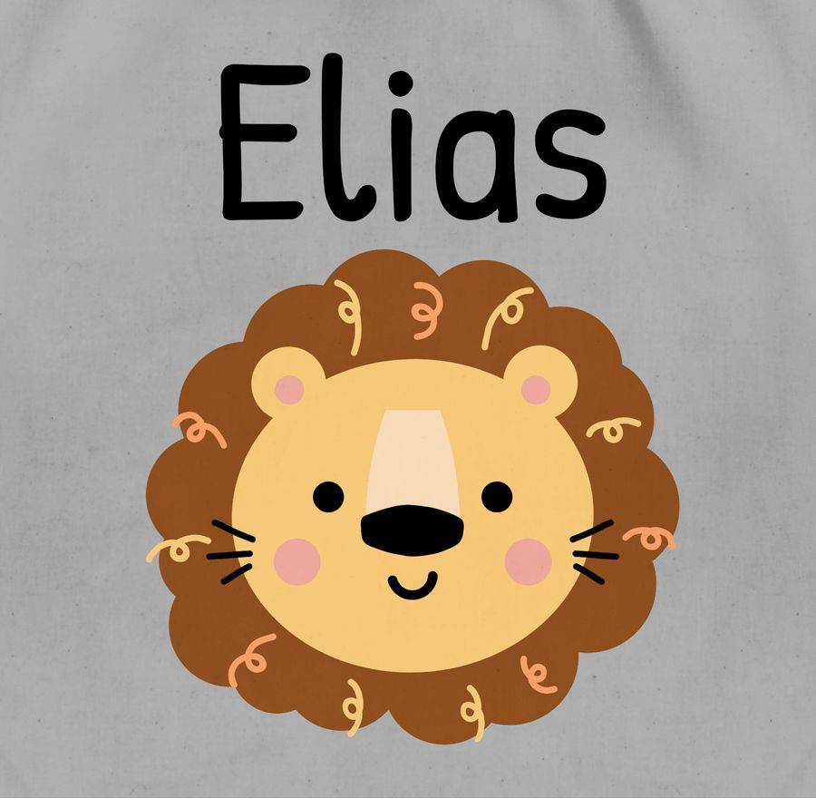 Shirtracer Süßer Löwe - Kindergarten Kita: T-Shirt Rucksack Shirtracer