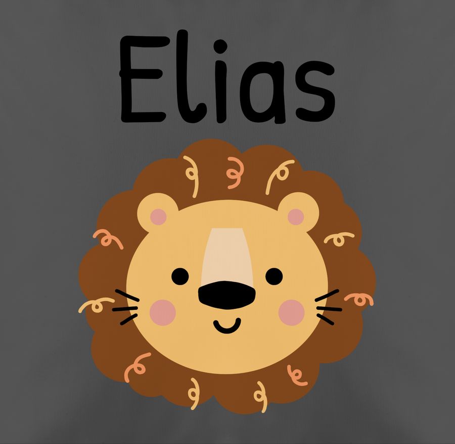 Shirtracer Süßer Löwe - Kindergarten Kita: T-Shirt Rucksack Shirtracer