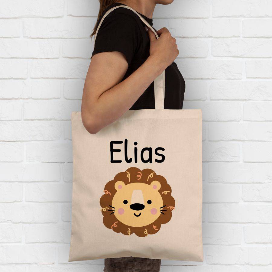 Shirtracer Süßer Löwe - Kindergarten Kita: T-Shirt Rucksack Shirtracer