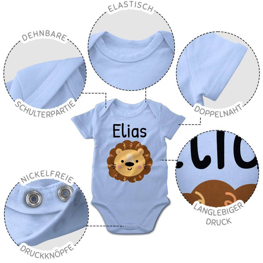 Shirtracer Süßer Löwe - Kindergarten Kita: T-Shirt Rucksack Shirtracer