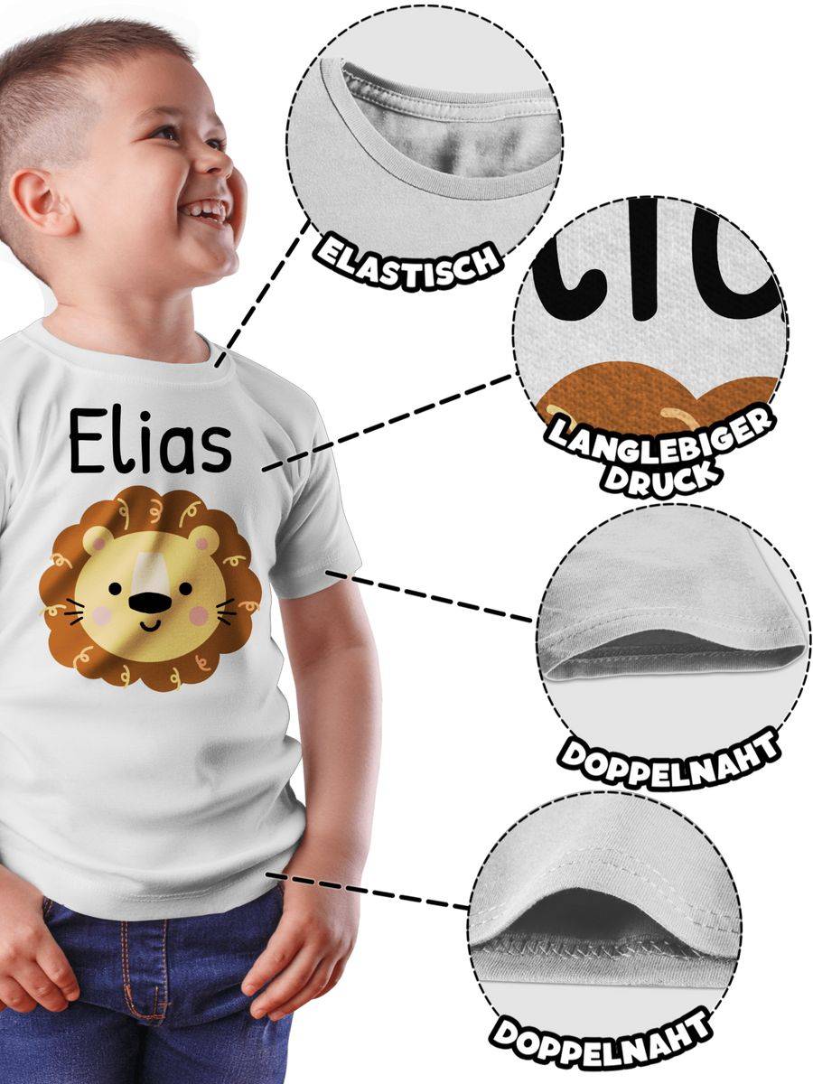 Shirtracer Süßer Löwe - Kindergarten Kita: T-Shirt Rucksack Shirtracer