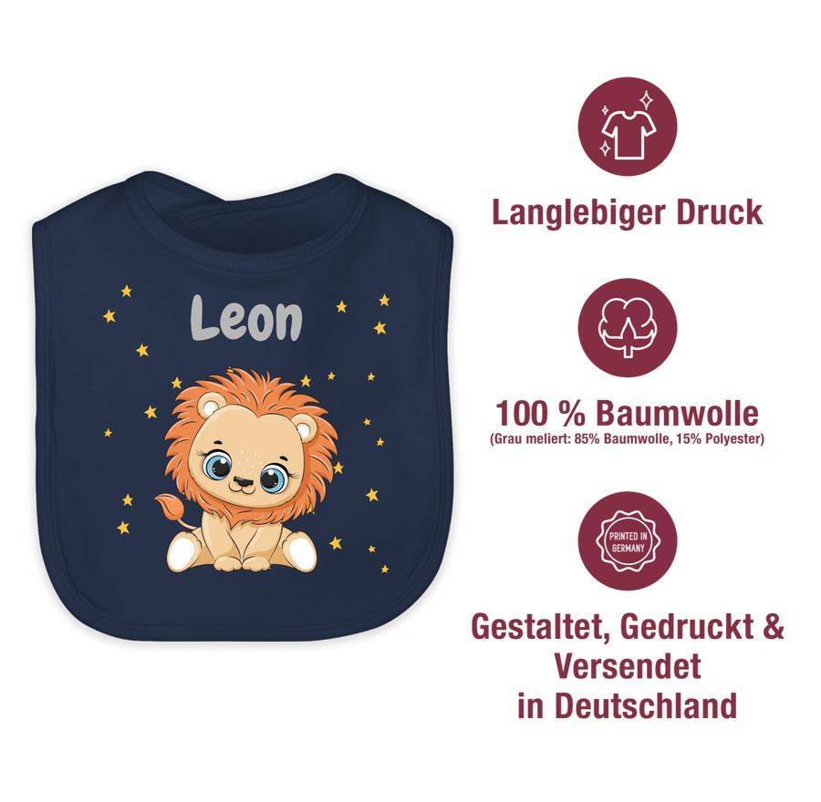 Shirtracer Süßer Löwe Löwen Löwenmotiv König Der Tiere Lion: T-Shirt Turnbeutel Shirtracer