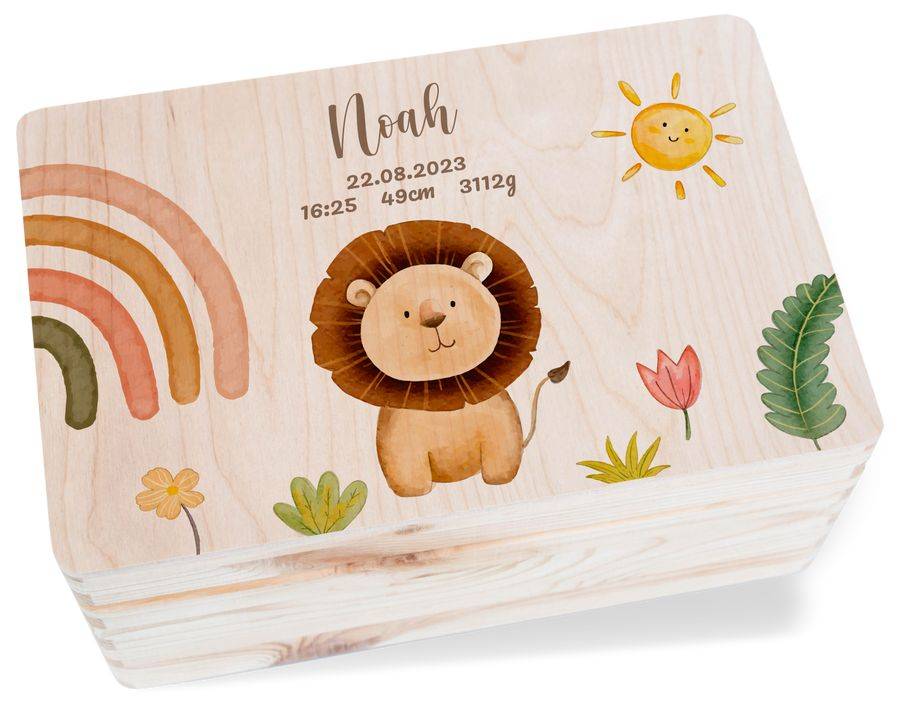 Shirtracer Süßer Löwe Raubtier König der Tiere mit Name: Tshirt Rucksack Shirtracer