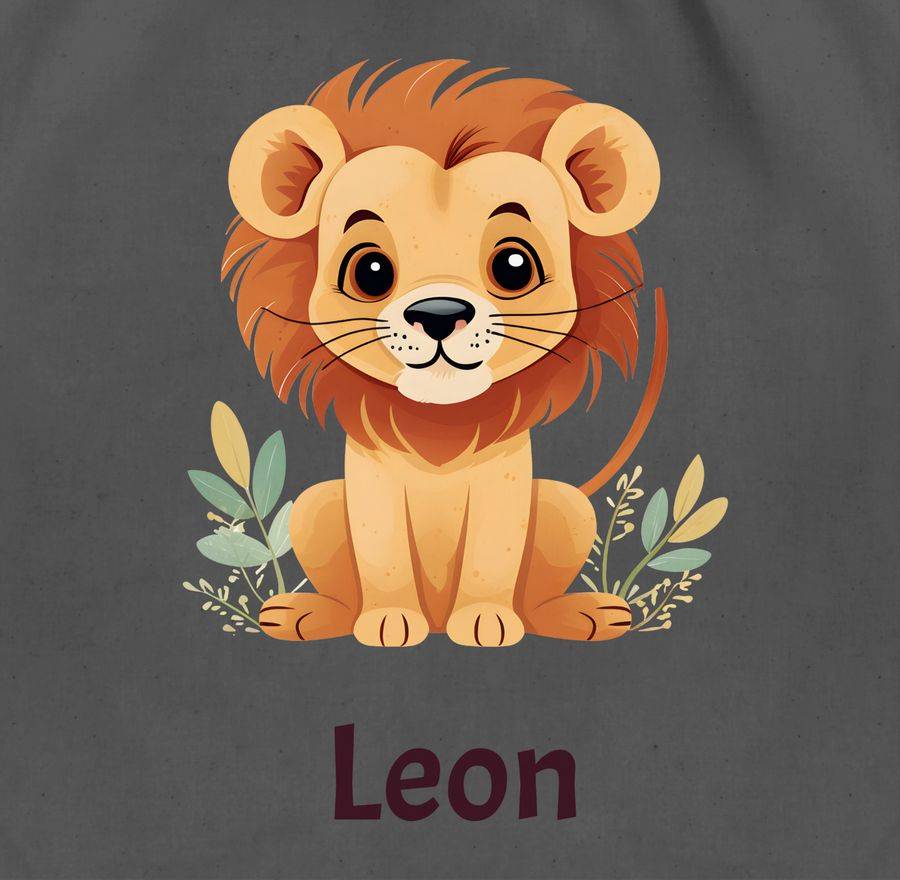 Shirtracer Süßer Löwe Wildtiere König Der Tiere Lion: T-Shirt Gym Bag Shirtracer