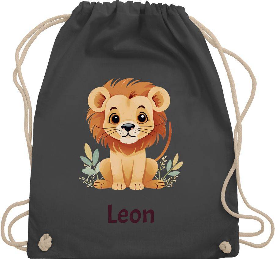 Shirtracer Süßer Löwe Wildtiere König der Tiere Lion: T-Shirt Gym Bag Shirtracer