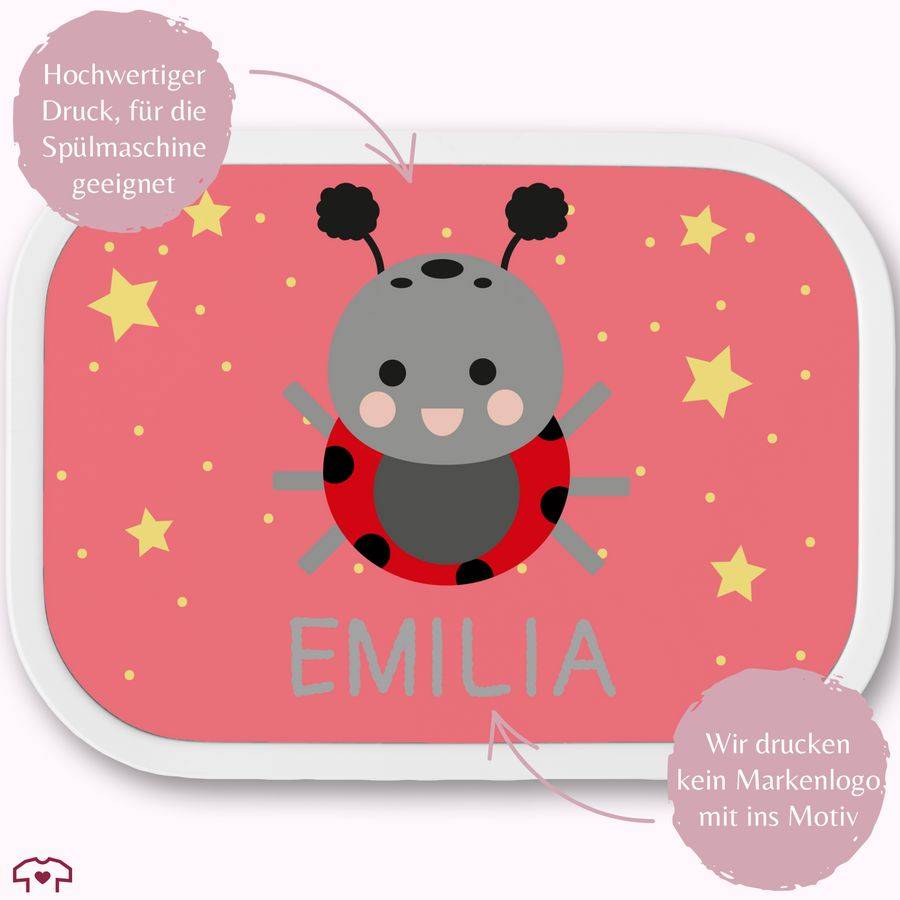 Shirtracer Süßer Marienkäfer Käfer Marienkäfermotiv: T-Shirt Turnbeutel Shirtracer