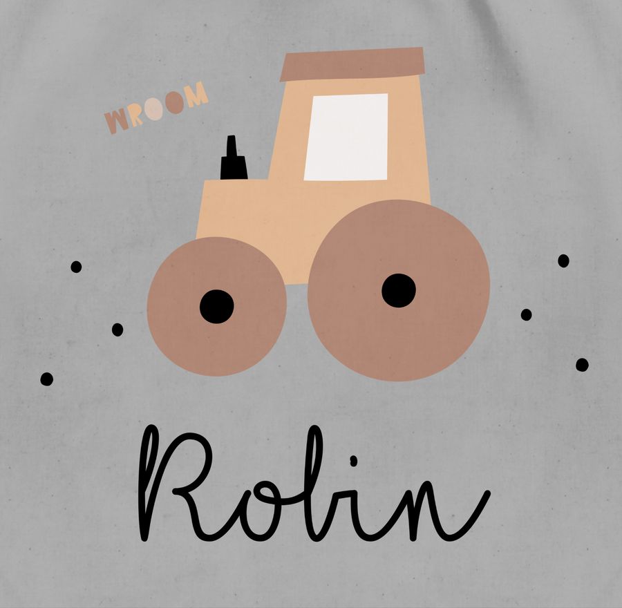 Shirtracer Süßer Traktor Trecker Schlepper Bulldog: T-Shirt Gym Bag Shirtracer