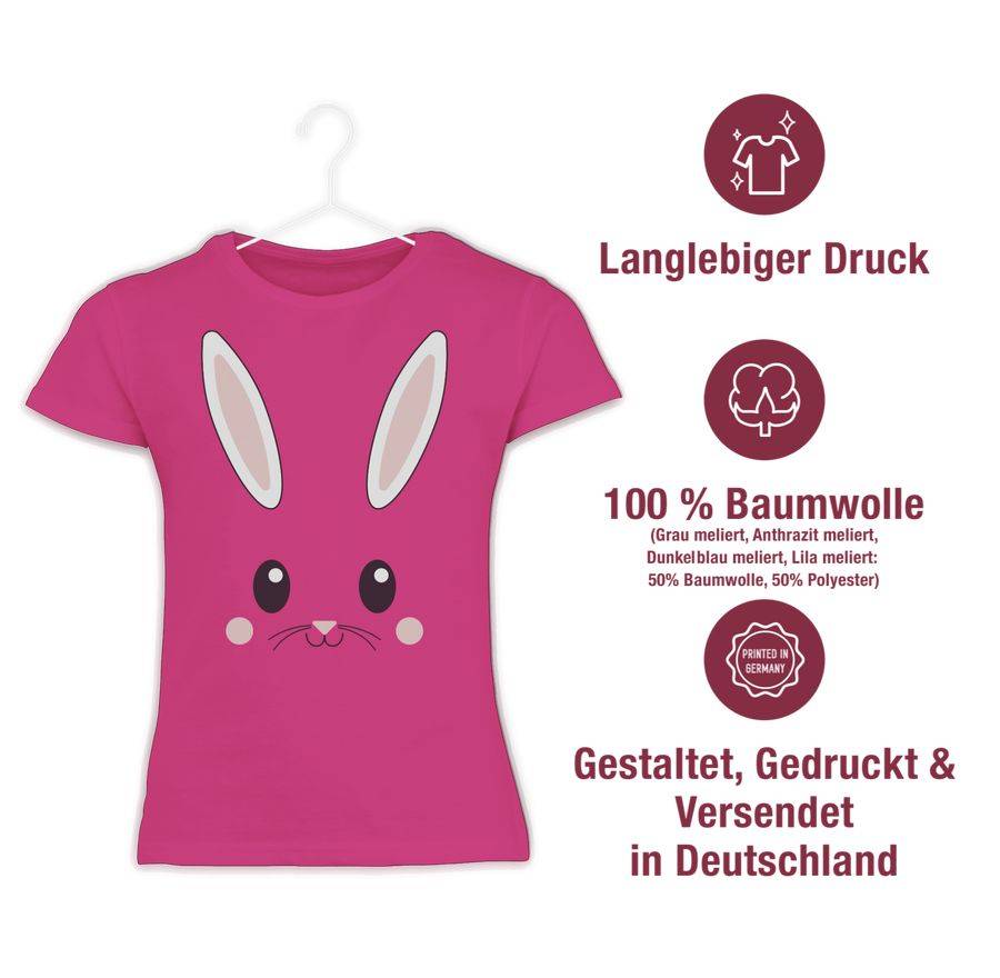 Shirtracer Süßes Hasen-Gesicht Shirts & Mehr Shirtracer