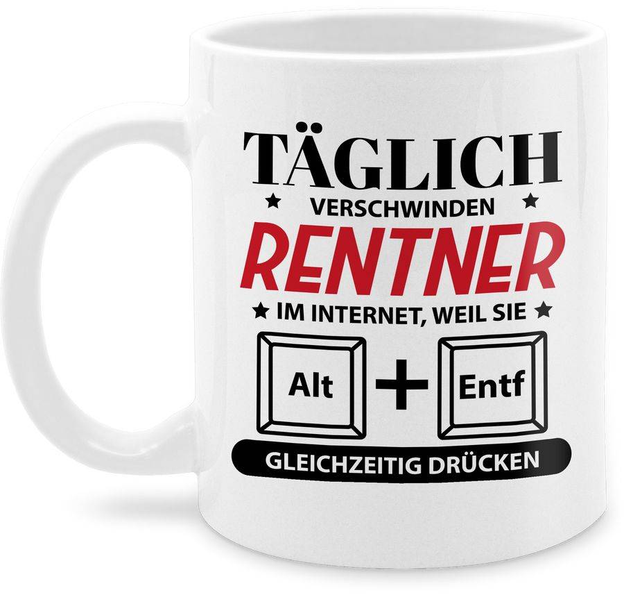 Shirtracer Täglich verschwinden Rentner im Internet: Tshirt Rucksack Shirtracer