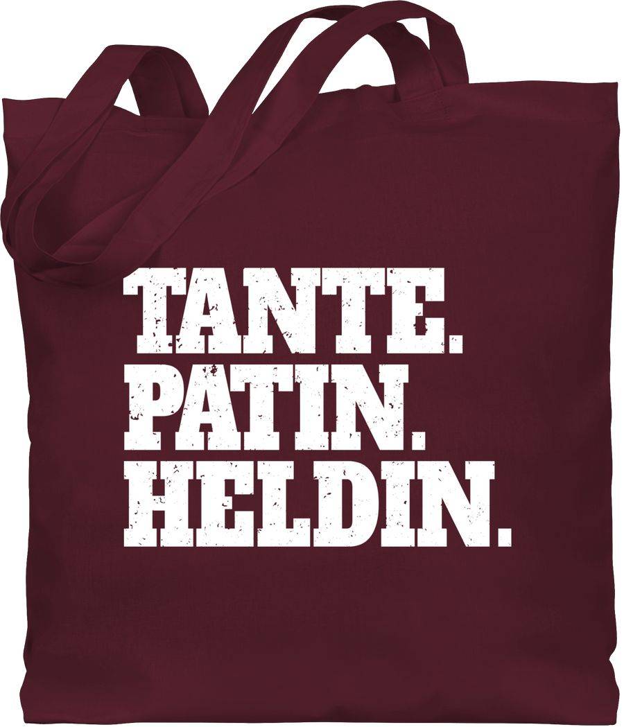Shirtracer Tante. Patin. Heldin - weiß: Tshirt Rucksack Shirtracer
