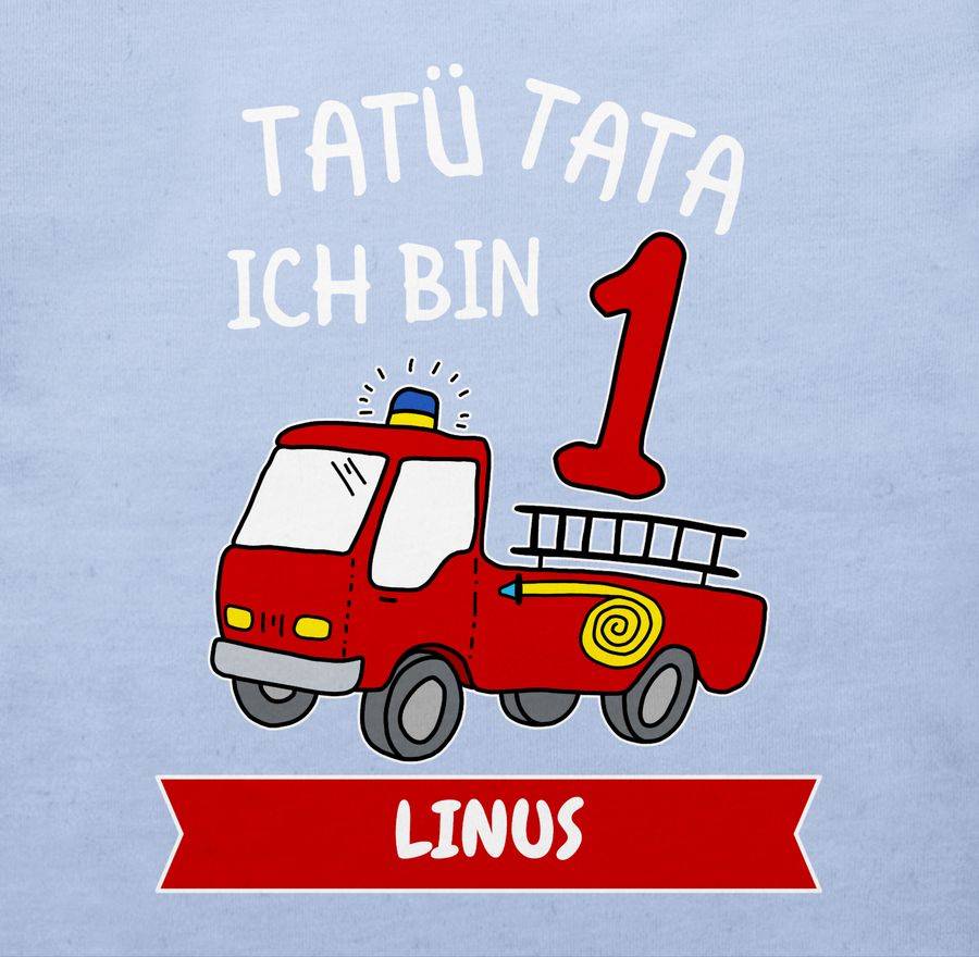 Shirtracer Tatü Tata Ich Bin 1 - Tatütata Ich Werde 1 Feuerwehrauto Ist Da: T-Shirt Gym Bag Shirtracer