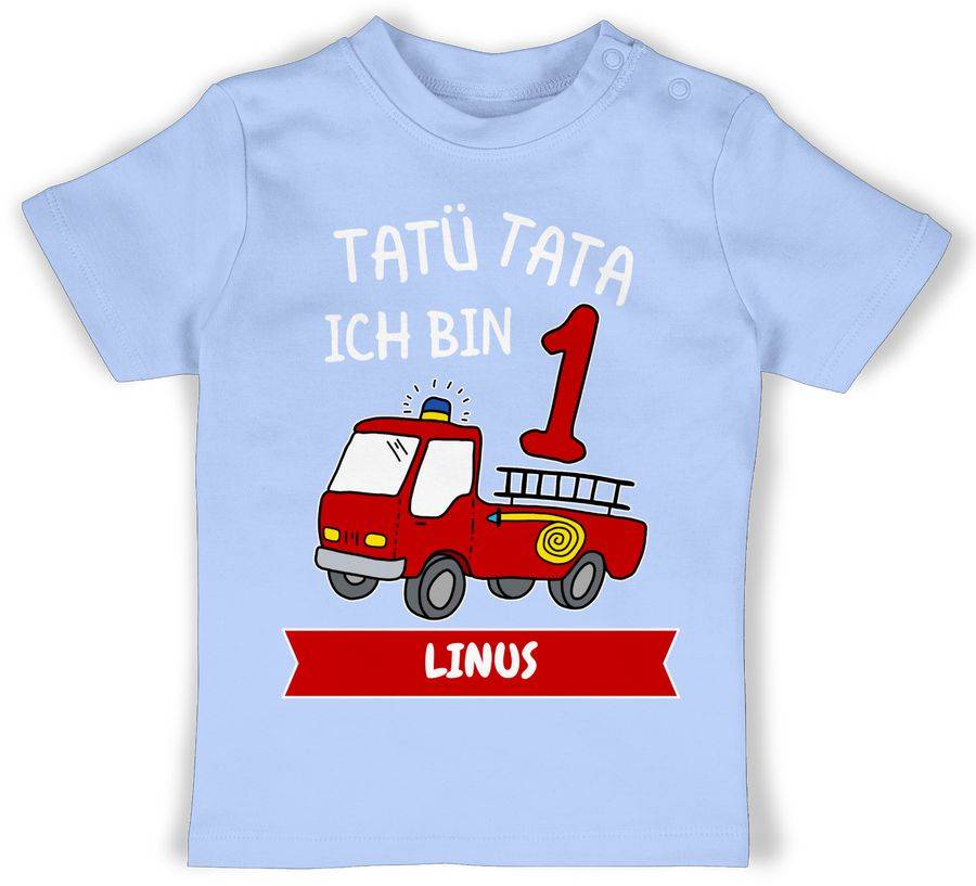 Shirtracer Tatü Tata Ich bin 1 - Tatütata ich werde 1 Feuerwehrauto ist da: T-Shirt Gym Bag Shirtracer