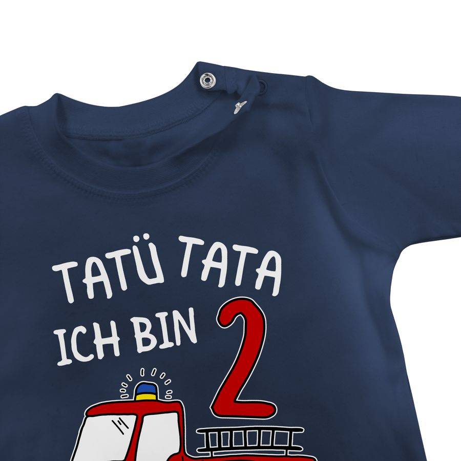 Shirtracer Tatü Tata Ich Bin 2 - Feuerwehr Zweiter Geburtstag: Tshirt Gym Bag Shirtracer