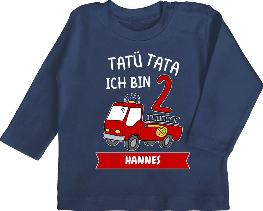 Shirtracer Tatü Tata Ich bin 2 - Feuerwehr Zweiter Geburtstag: Tshirt Gym Bag Shirtracer