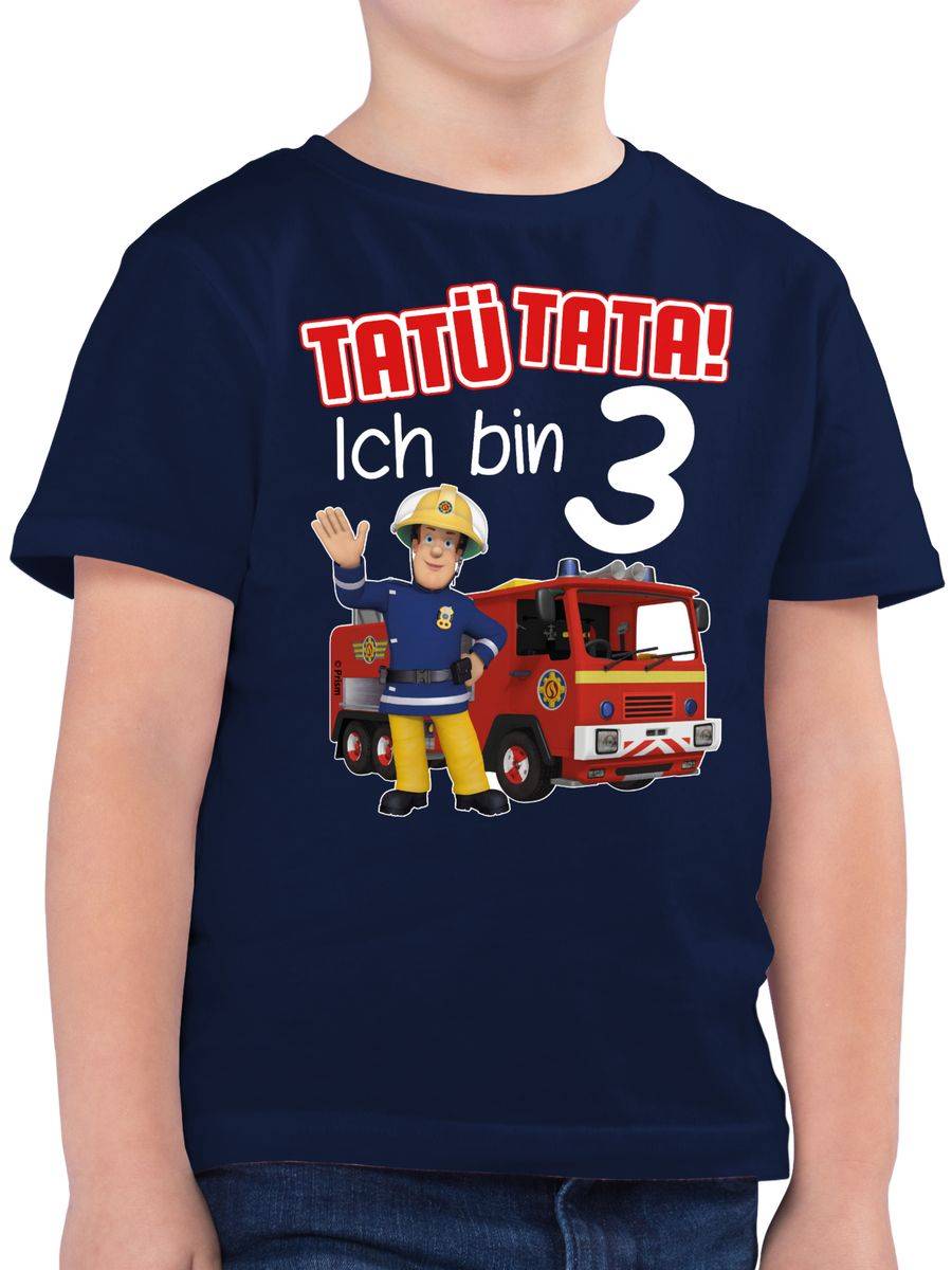 Shirtracer Tatü Tata! Ich bin 3 - rot: Tshirt Turnbeutel Shirtracer