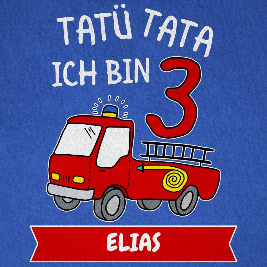 Shirtracer Tatü Tata Ich Bin 3 - Tatütata Ich Werde 3 Feuerwehrauto Ist Da: Tshirt Rucksack Shirtracer
