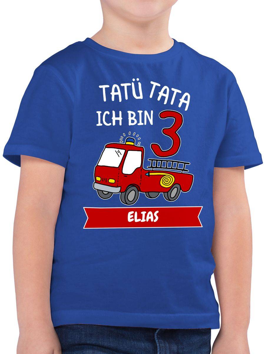 Shirtracer Tatü Tata Ich Bin 3 - Tatütata Ich Werde 3 Feuerwehrauto Ist Da: Tshirt Rucksack Shirtracer
