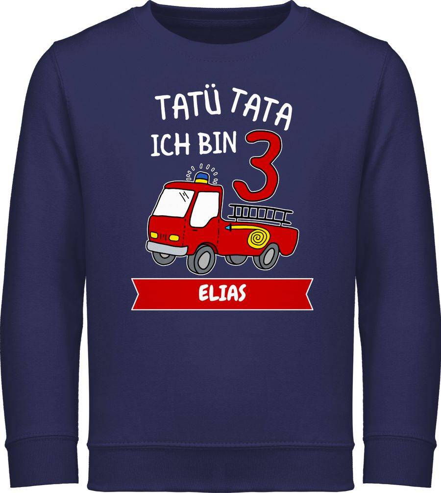 Shirtracer Tatü Tata Ich bin 3 - Tatütata ich werde 3 Feuerwehrauto ist da: Tshirt Rucksack Shirtracer