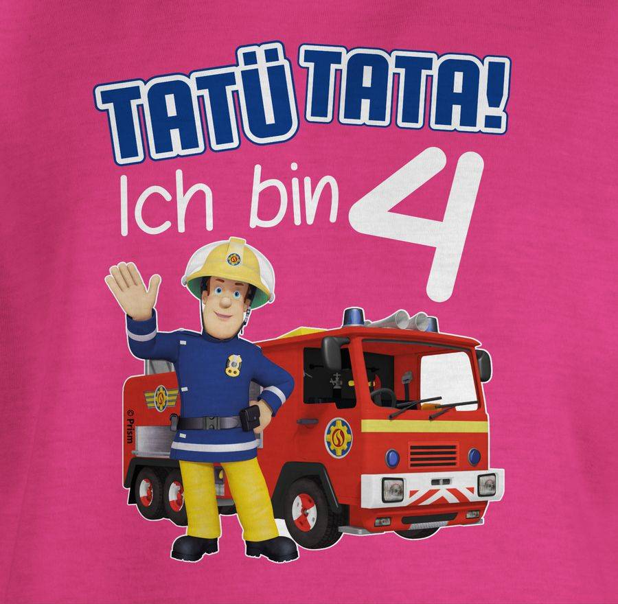 Shirtracer Tatü Tata! Ich Bin 4 - Blau: Tshirt Gym Bag Shirtracer