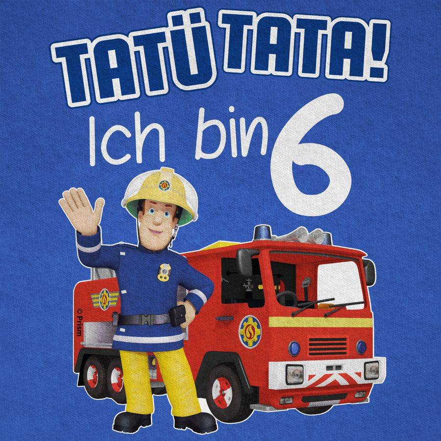 Shirtracer Tatü Tata! Ich Bin 6 - Blau: T-Shirt Gym Bag Shirtracer