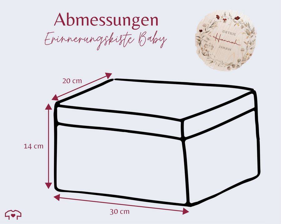 Shirtracer Taufe Erinnerungsbox Aus Holz Für Kinder Und Babys Erinnerungen Taufe Perfek Shirtracer
