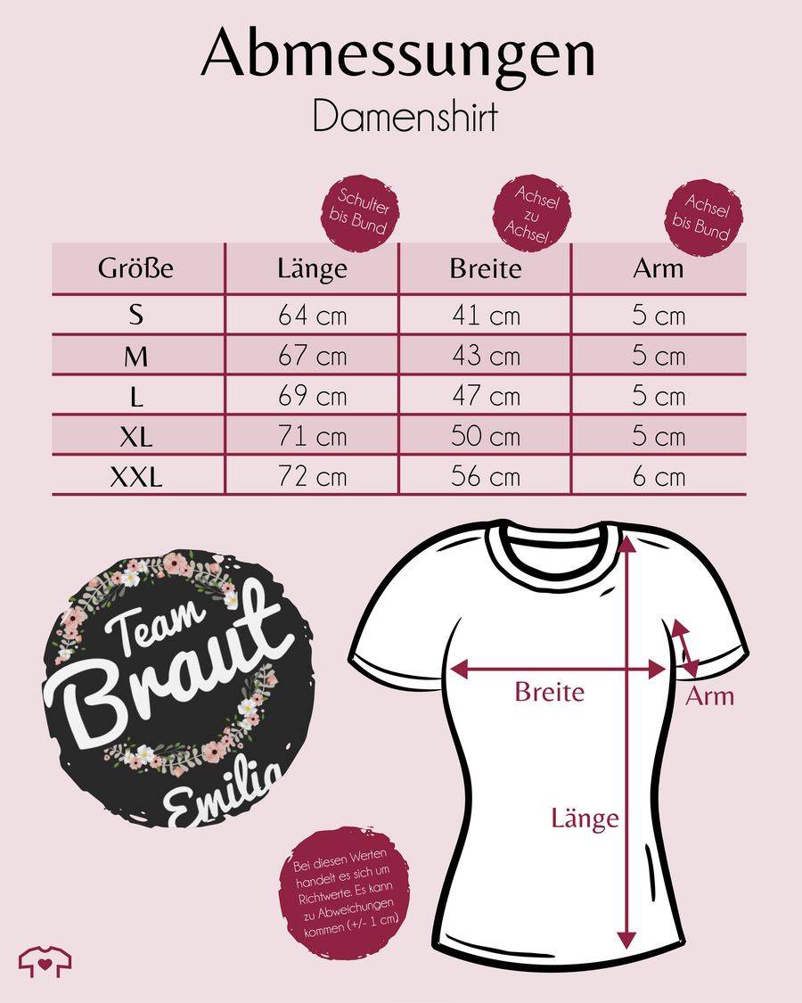 Shirtracer Team Braut Blumenkranz Crew Bride Tribe: T-Shirt Rucksack Shirtracer