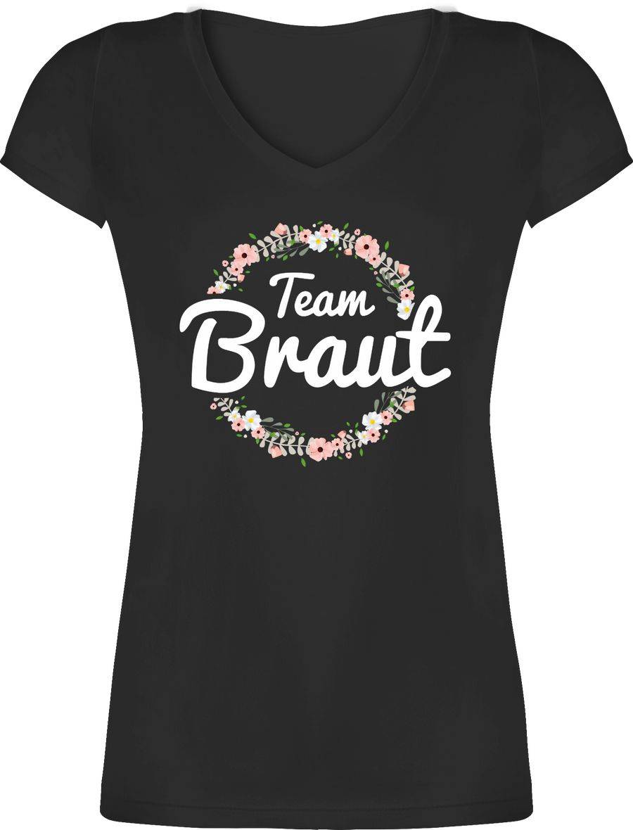 Shirtracer Team Braut Blumenkranz Shirts & Mehr Shirtracer