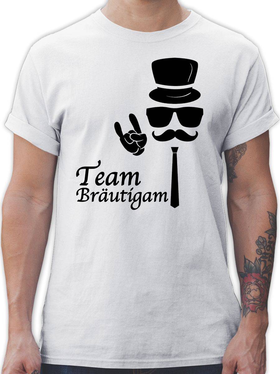 Shirtracer Team Bräutigam Hipster Suit up Shirts & Mehr Shirtracer