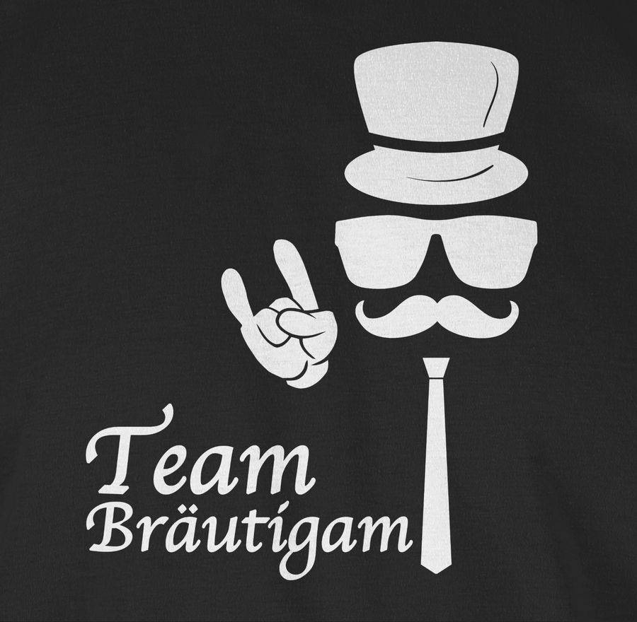 Shirtracer Team Bräutigam Hipster Suit Up Weiss: Tshirt Gym Bag Shirtracer