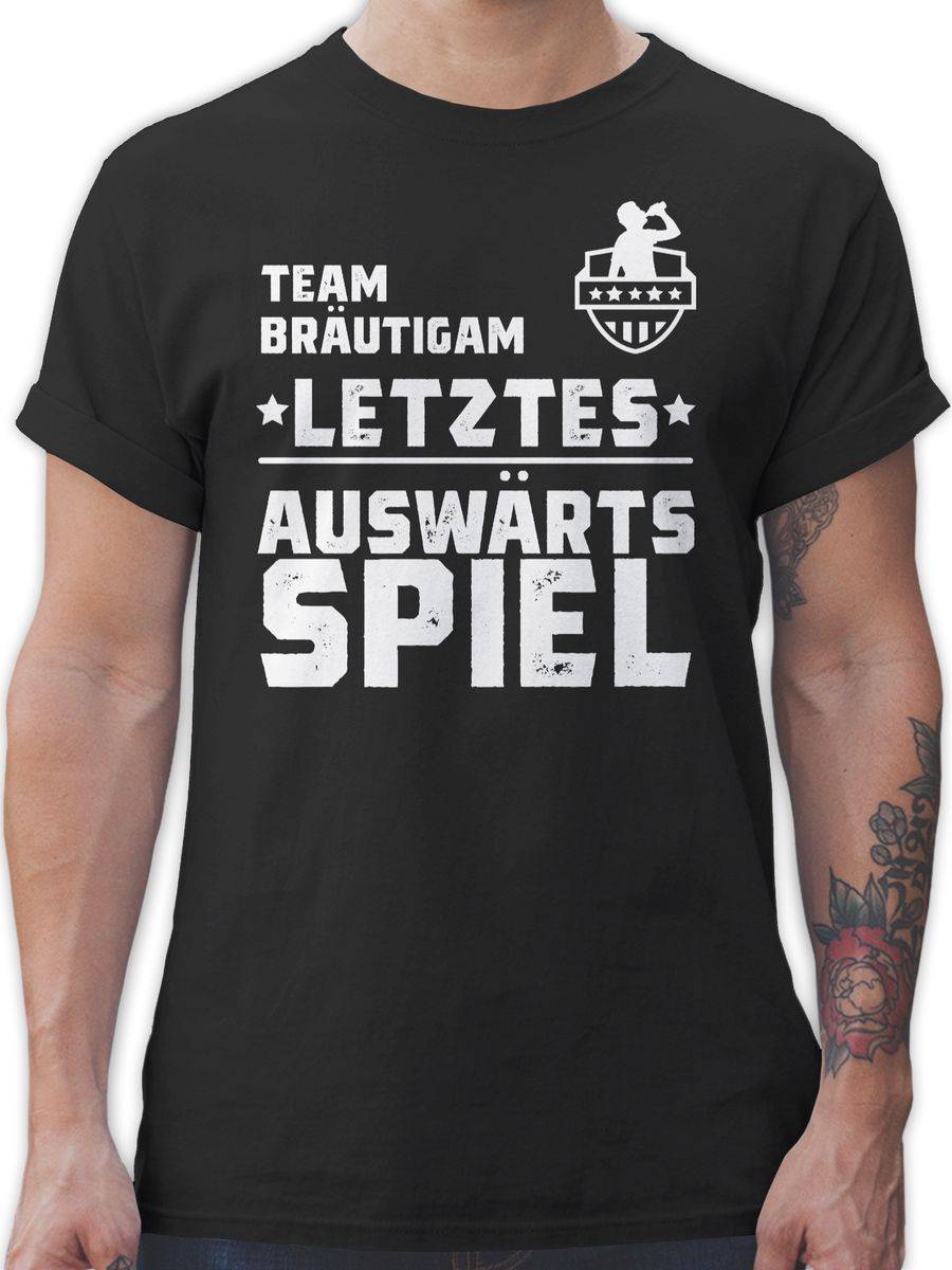 Shirtracer Team Bräutigam - Letztes Auswärtsspiel Vintage weiß: T-Shirt Gym Bag Shirtracer