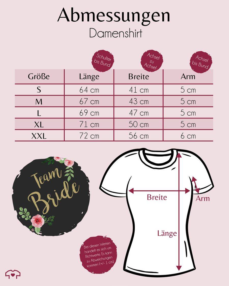 Shirtracer Team Bride Blumen Vintage Shirts & Mehr Shirtracer