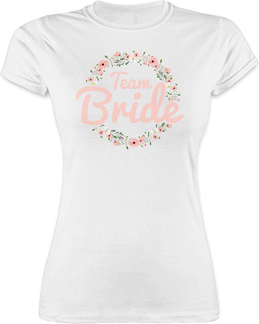 Shirtracer Team Bride Blumenkranz rosé Shirts & Mehr Shirtracer