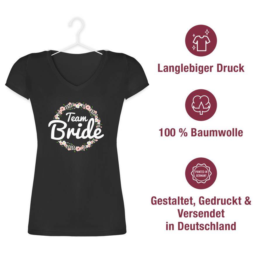Shirtracer Team Bride Blumenkranz Shirts & Mehr Shirtracer