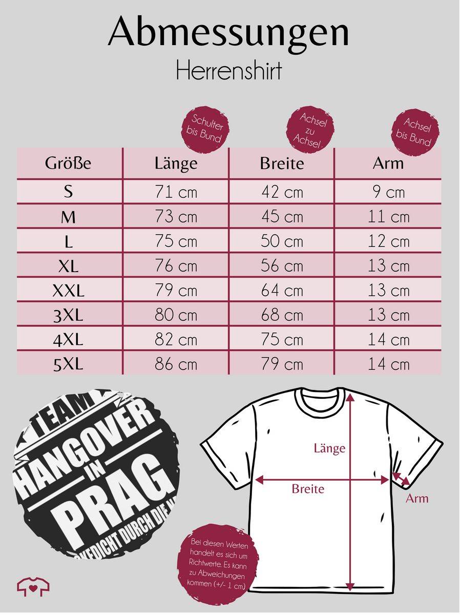 Shirtracer Team Hangover In Prag Shirts & Mehr Shirtracer