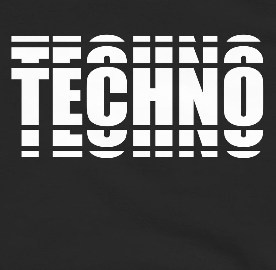 Shirtracer Techno In Grafischem Muster: T-Shirt Turnbeutel Shirtracer