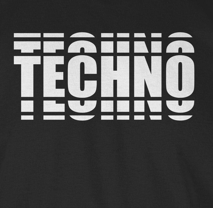 Shirtracer Techno In Grafischem Muster: T-Shirt Turnbeutel Shirtracer