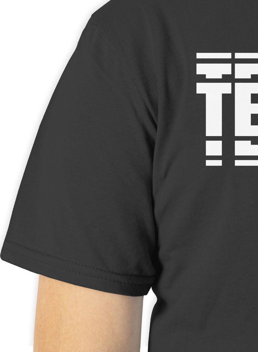 Shirtracer Techno In Grafischem Muster: T-Shirt Turnbeutel Shirtracer