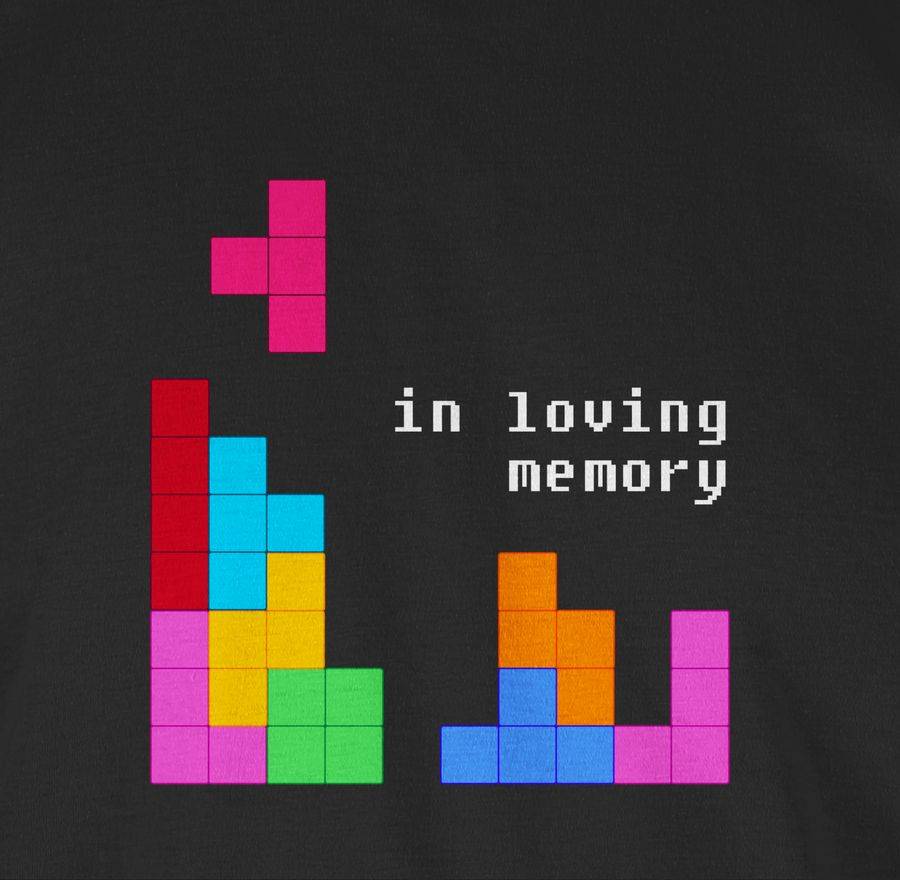 Shirtracer Tetris In Loving Memory: Tshirt Turnbeutel Shirtracer