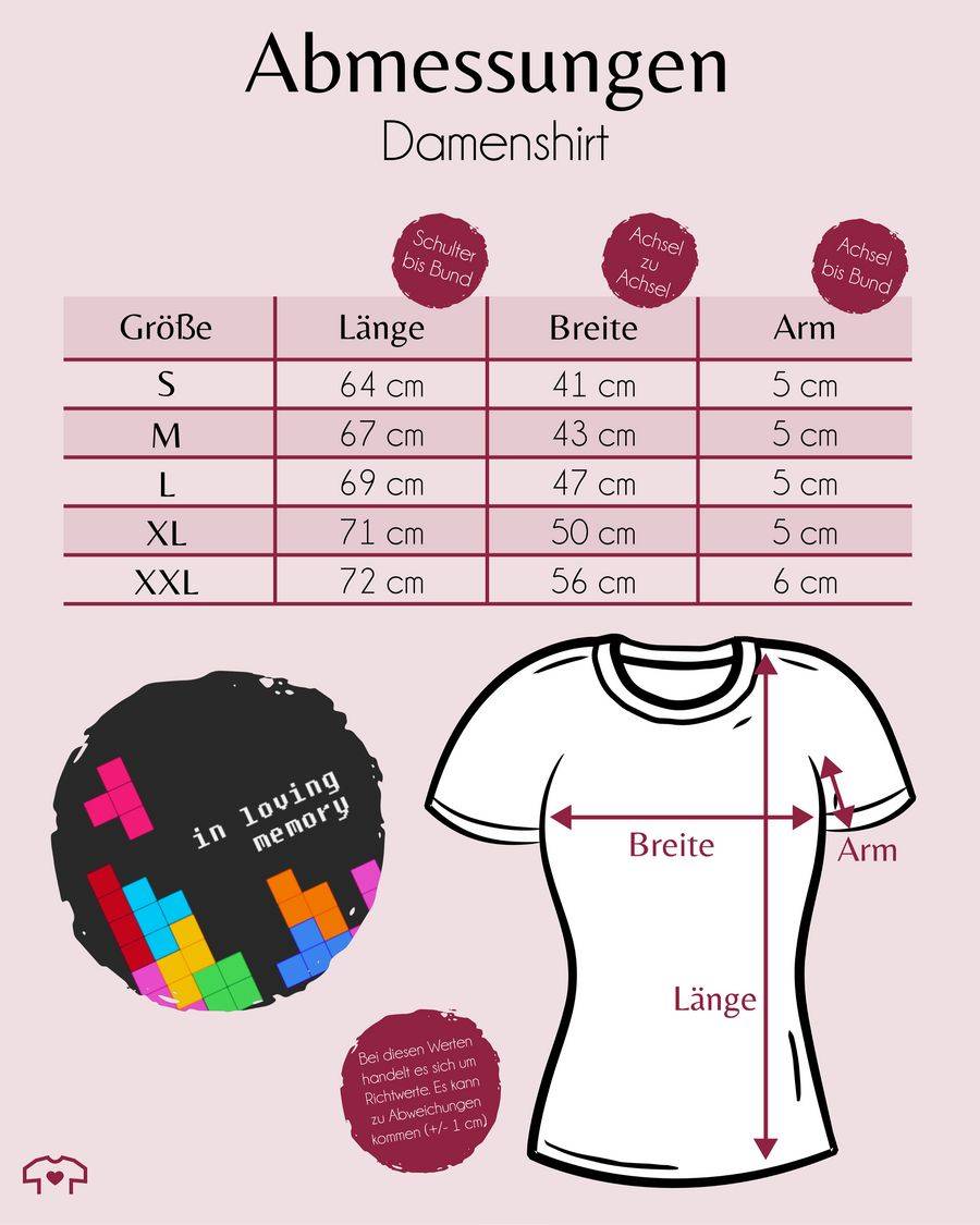 Shirtracer Tetris In Loving Memory: Tshirt Turnbeutel Shirtracer