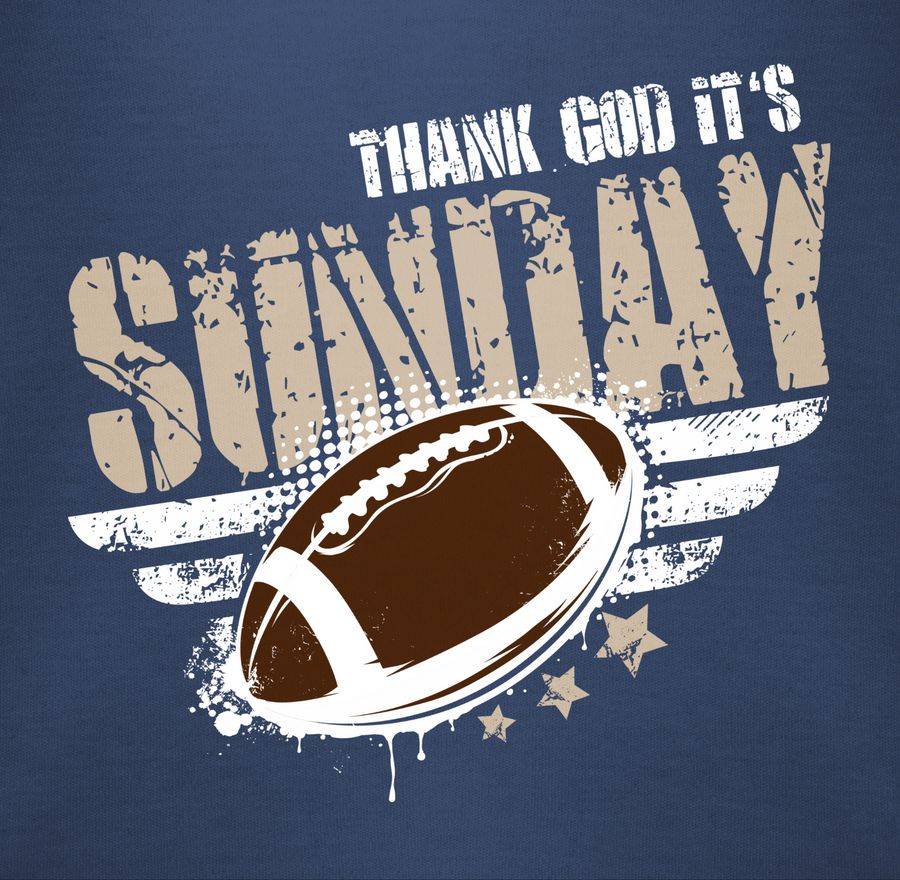 Shirtracer Thank God Its Sunday Football: T-Shirt Rucksack Shirtracer