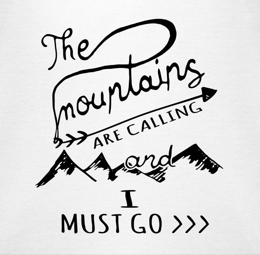 Shirtracer The Mountains Are Calling Shirts & Mehr Shirtracer