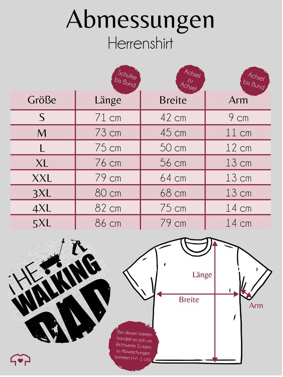 Shirtracer The Walking Dad - Vatertag: Tshirt Gym Bag Shirtracer