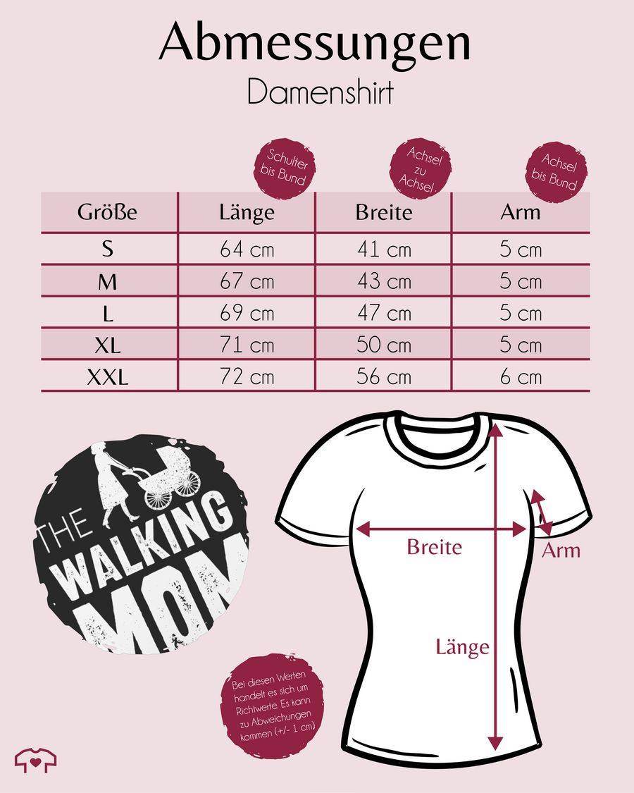 Shirtracer The Walking Mom Weiß: T-Shirt Rucksack Shirtracer