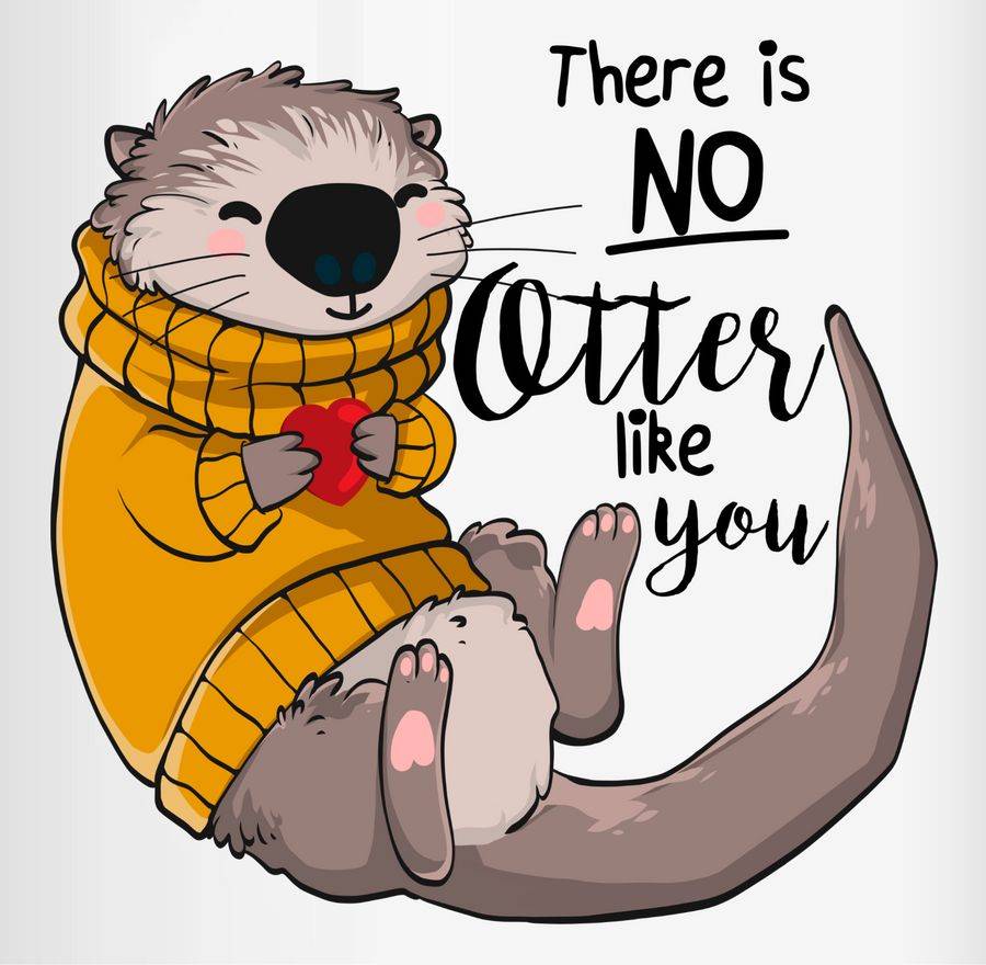 Shirtracer There Is No Otter Like You: Tshirt Turnbeutel Shirtracer