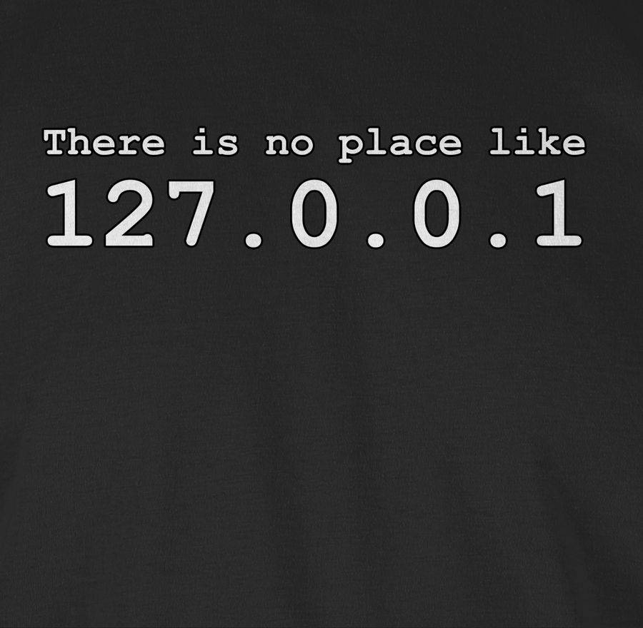 Shirtracer There Is No Place Like 127.0.0.1: Tshirt Gym Bag Shirtracer