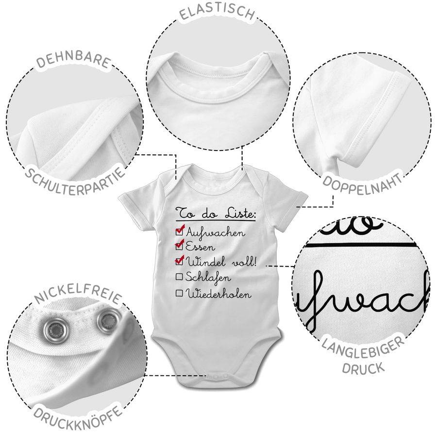 Shirtracer To Do Liste: Aufwachen, Essen, Windel Voll, Schlafen, Wiederholen: Tshirt Turnbe Shirtracer
